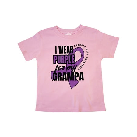 Inktastic Chronic Pain I Wear Purple For My Grampa Gift Toddler Boy or Toddler Girl T-Shirt
Inktastic Chronic Pain I Wear Purple For My Grampa Gift Toddler Boy or Toddler Girl T-Shirt