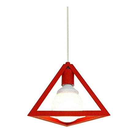 Vintage Industrial Triangle Pendant Light Chandelier Ceiling Lamp with White Line (Red)
Vintage Industrial Triangle Pendant Light Chandelier Ceiling Lamp with White Line (Red)