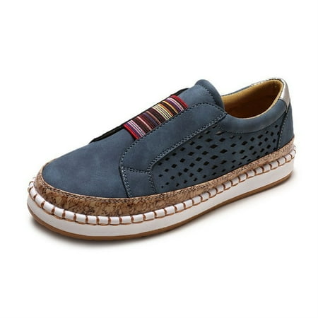 Women s Comfortable Flat Casual Shoes Walking Shoes Hollow Casual Sneaker
