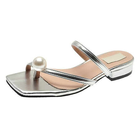 Quealent Adult Women Shoes 1920S Womens Shoes Flat Heel Summer Women s Fashion Flat Sandals Are Suitable for Beach Home Shoes Women Flat Sandals Silver 4.5
Quealent Adult Women Shoes 1920S Womens Shoes Flat Heel Summer Women s Fashion Flat Sandals Are Suitable for Beach Home Shoes Women Flat Sandals Silver 4.5