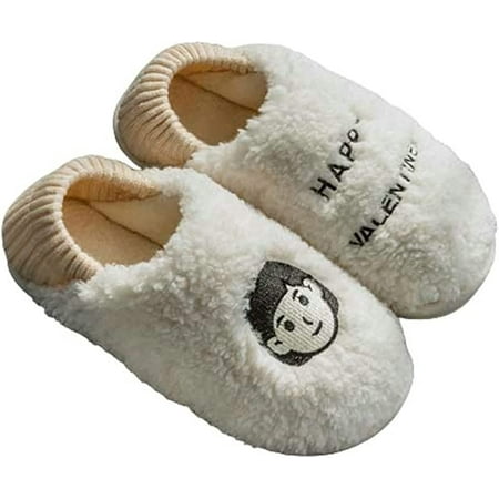 CoCopeaunt Women Men Cozy Soft Fluffy Fur Slippers Furry Heel Cover Fashion House Shoes Happy Valentine Couple Slippers
CoCopeaunt Women Men Cozy Soft Fluffy Fur Slippers Furry Heel Cover Fashion House Shoes Happy Valentine Couple Slippers