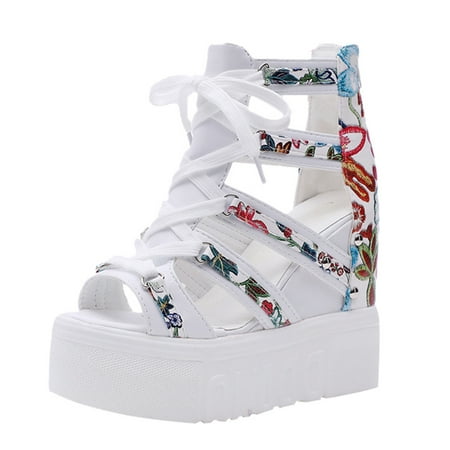 VerPetridure Women s Sandals Summer Casual Wedge Sandals High Heel Flower Cross Straps Roman Sandals
VerPetridure Women s Sandals Summer Casual Wedge Sandals High Heel Flower Cross Straps Roman Sandals