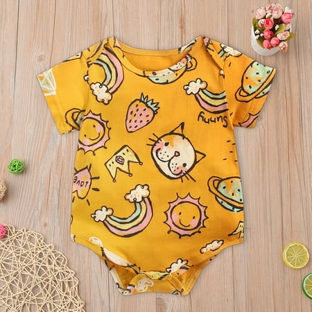 THE WILD Newborn Baby Boys Girls Short Sleeve Cartoon Print Romper Jumpsuit Outfits Set
THE WILD Newborn Baby Boys Girls Short Sleeve Cartoon Print Romper Jumpsuit Outfits Set