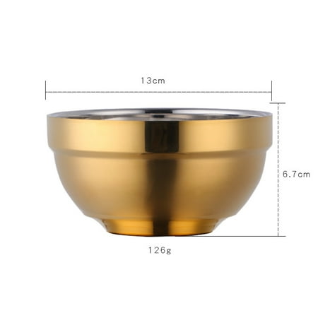 Livesture School Cafeteria Thickened Double-Layer Insulated Rice Bowl Home Golden Large
Livesture School Cafeteria Thickened Double-Layer Insulated Rice Bowl Home Golden Large