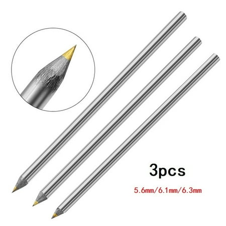 3pcs Alloy Scribe Pen Carbide Scriber Pen Metal Wood Glass Tile Cutting Marker