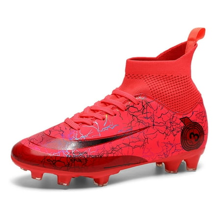 Earlde Boys Mens Soccer Shoes Football Boots Cleats High-Top Spikes Soccer Shoes Boys Outdoor Indoor Athletic Training Sneakers
Earlde Boys Mens Soccer Shoes Football Boots Cleats High-Top Spikes Soccer Shoes Boys Outdoor Indoor Athletic Training Sneakers