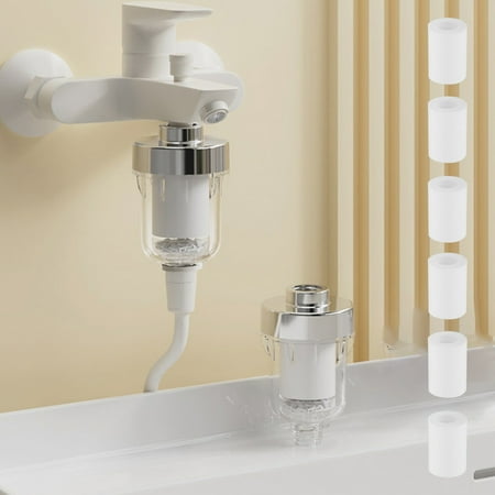 Gmogad Shower Filter Bath Household Bath Pre-filter Bathroom Faucet Purification Water Nozzle Dechlorination Water Purifier Silver
Gmogad Shower Filter Bath Household Bath Pre-filter Bathroom Faucet Purification Water Nozzle Dechlorination Water Purifier Silver