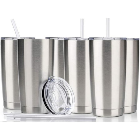 20oz Insulated Stainless Steel Tumbler Coffee Tumbler with Lid and Straw Double Wall Vacuum Travel Coffee Mug Powder Coated Tumbler Cup (Stainless 12 Pack)
20oz Insulated Stainless Steel Tumbler Coffee Tumbler with Lid and Straw Double Wall Vacuum Travel Coffee Mug Powder Coated Tumbler Cup (Stainless 12 Pack)