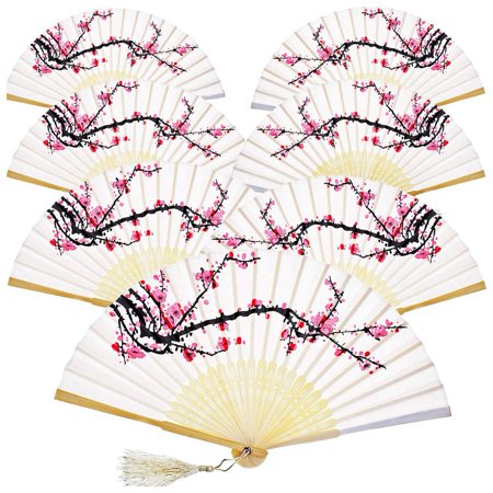 12 Pieces Hand Held Fans Silk Bamboo Folding Fans Flower Printed Fans Handheld Folded Dance Fans for Wedding Gift Party
12 Pieces Hand Held Fans Silk Bamboo Folding Fans Flower Printed Fans Handheld Folded Dance Fans for Wedding Gift Party