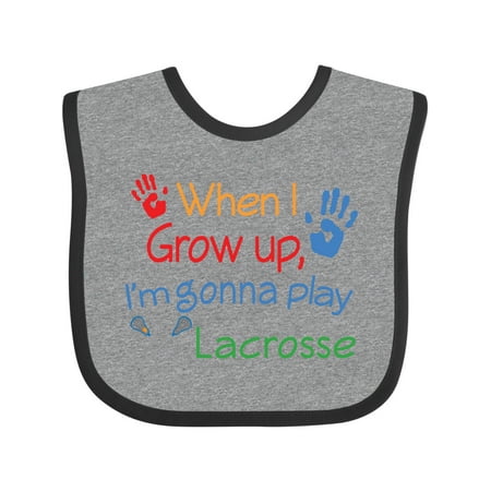 Inktastic Lacrosse Baby Gift Baby Boy or Baby Girl Bib