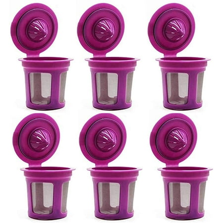 Reusable K Cups Refillable K Cups Coffee Filters for Keurig 2.0 & 1.0 Brewers Universal K Cup Reusable Filters Compatible with K200 K300 K350 and More (6 Pack)
Reusable K Cups Refillable K Cups Coffee Filters for Keurig 2.0 & 1.0 Brewers Universal K Cup Reusable Filters Compatible with K200 K300 K350 and More (6 Pack)