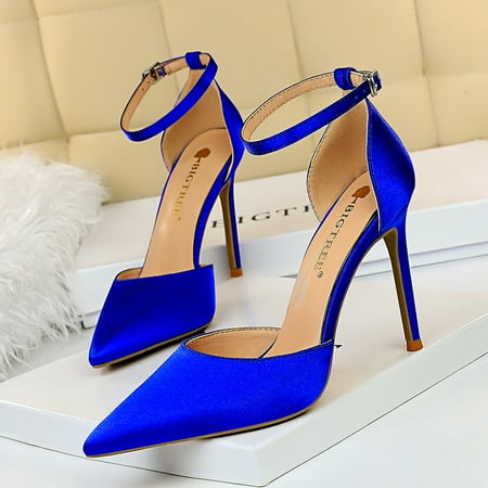 Women‘s Pointed Toe Pumps Stiletto Ankle Strap Solid Color Sandals Women‘s High Heels
Women‘s Pointed Toe Pumps Stiletto Ankle Strap Solid Color Sandals Women‘s High Heels