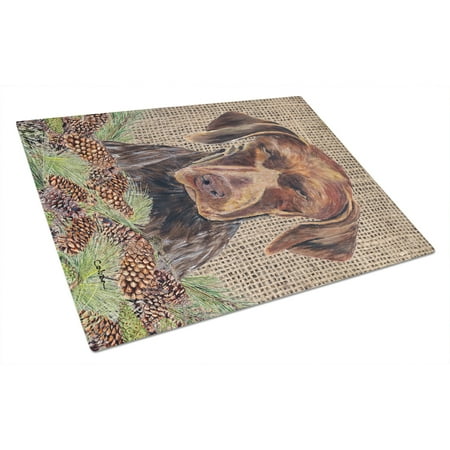 Carolines Treasures SC9035LCB German Shorthaired Pointer Faux Burlap and Pine cones Glass Cutting Board Large 12H x
Carolines Treasures SC9035LCB German Shorthaired Pointer Faux Burlap and Pine cones Glass Cutting Board Large 12H x