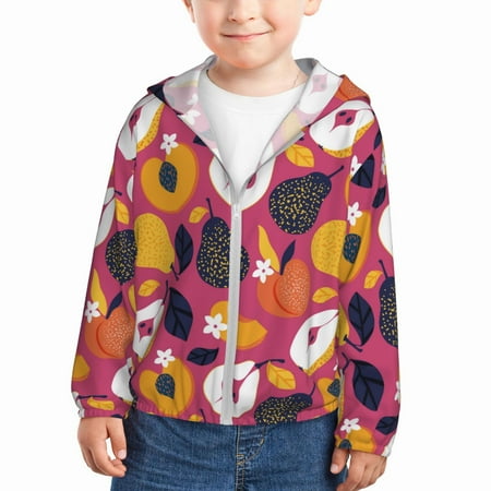 Sun Hoodie for Kids Cute Pear Peach Gold Flower Long Sleeve Swim Fishing Shirts Sun Protection Zip Up Jacket Clothing Athletic Hoodie
Sun Hoodie for Kids Cute Pear Peach Gold Flower Long Sleeve Swim Fishing Shirts Sun Protection Zip Up Jacket Clothing Athletic Hoodie