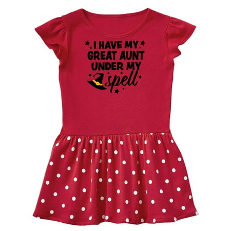 Inktastic I Have My Great Aunt Under My Spell with Cute Witch Hat Gift Toddler Girl Dress
Inktastic I Have My Great Aunt Under My Spell with Cute Witch Hat Gift Toddler Girl Dress