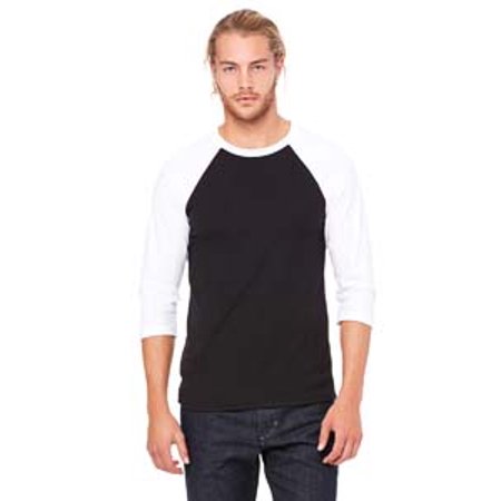 Bella + Canvas Unisex 3/4-Sleeve Baseball T-Shirt