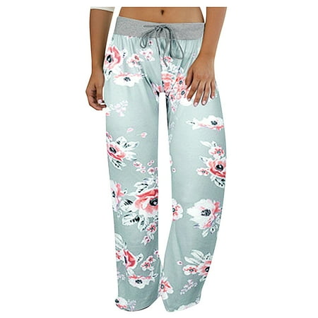Dtydtpe wide leg pants for women Women s Casual Printed Comfy Pajama Pants Lounge Palazzo Yoga Pants cargo pants women Light blue
Dtydtpe wide leg pants for women Women s Casual Printed Comfy Pajama Pants Lounge Palazzo Yoga Pants cargo pants women Light blue