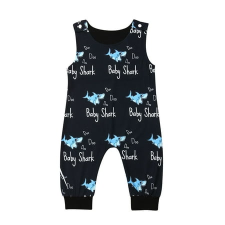 Sunisery Newborn Baby Boys Sleeveless Romper Shark Printed Jumpsuit Casual Cartoon Bodysuit Summer Clothes Black 18-24 Months
Sunisery Newborn Baby Boys Sleeveless Romper Shark Printed Jumpsuit Casual Cartoon Bodysuit Summer Clothes Black 18-24 Months