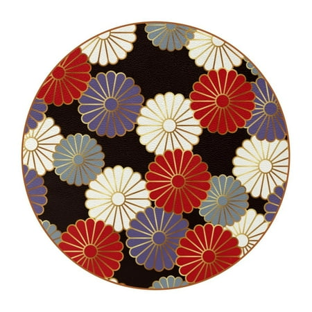 OWNTA Japanese Traditional Style Chrysanthemum Pattern Premium Microfiber Leather Round Coasters (6PCS) - 11x11 cm/4.3x4.3 in - Durable & Stylish Cup Mat Set
OWNTA Japanese Traditional Style Chrysanthemum Pattern Premium Microfiber Leather Round Coasters (6PCS) - 11x11 cm/4.3x4.3 in - Durable & Stylish Cup Mat Set