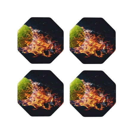 Lukts Tennis Ball In Fire1 Print Leather Drinks Coasters Set of 4 Suitable or Drinks Furniture Protection and Easy Clean up-Octagon
Lukts Tennis Ball In Fire1 Print Leather Drinks Coasters Set of 4 Suitable or Drinks Furniture Protection and Easy Clean up-Octagon
