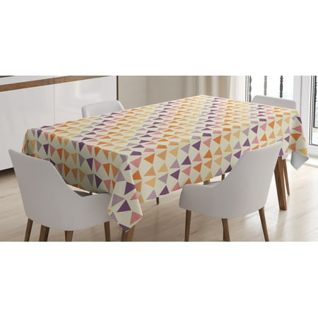 Retro Tablecloth Geometric Illustration with Upside Down Vertical Pastel Triangles in Pairs Rectangular Table Cover for Dining Room Kitchen 60 X 84 Inches Beige Multicolor by Ambesonne
Retro Tablecloth Geometric Illustration with Upside Down Vertical Pastel Triangles in Pairs Rectangular Table Cover for Dining Room Kitchen 60 X 84 Inches Beige Multicolor by Ambesonne