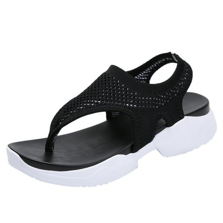 Babysbule Womens Clearance Sandals Women Ladies Breathable Comfort Hollow Out Casual Wedges Mesh Shoes Flip Flops Sandals
Babysbule Womens Clearance Sandals Women Ladies Breathable Comfort Hollow Out Casual Wedges Mesh Shoes Flip Flops Sandals