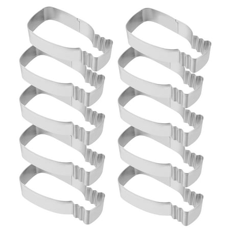 10 Pcs Stainless Steel Cookie Mold Creative Milk Bottle Shape Biscuit Mold