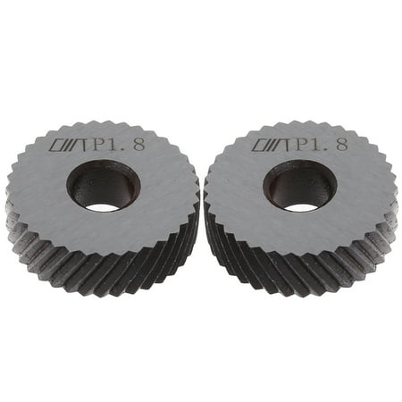 2pcs Diagonal Linear Knurl Wheels Knurling Knurler Tool 1.0/1.2/1.8/3.0mm Pitch