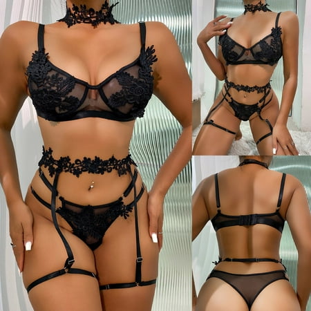 Quealent Womens Lingerie Sexy Women Snap Crotch Lingerie Sexy Lace Bodysuit Deep V Teddy One Piece Lace Babydoll Black XL
Quealent Womens Lingerie Sexy Women Snap Crotch Lingerie Sexy Lace Bodysuit Deep V Teddy One Piece Lace Babydoll Black XL