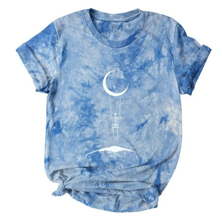 Womens Tops Corset Tops for Women Women s Shirt Tees Funny Adorable Short Sleeve T Shirt Tie-dye T-shirt Tops Blouse Gift for Women White Long Sleeve Shirts for Women Valentine Shirts Blue M
Womens Tops Corset Tops for Women Women s Shirt Tees Funny Adorable Short Sleeve T Shirt Tie-dye T-shirt Tops Blouse Gift for Women White Long Sleeve Shirts for Women Valentine Shirts Blue M
