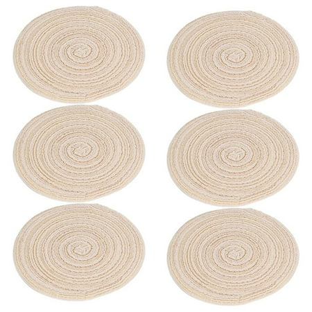 6Pcs Pot Trivets Large Braided Woven Trivet Coaster Cotton Thread Weave Cup Coaster Hot Pot Dish Trivet Pad Mat Beige
6Pcs Pot Trivets Large Braided Woven Trivet Coaster Cotton Thread Weave Cup Coaster Hot Pot Dish Trivet Pad Mat Beige