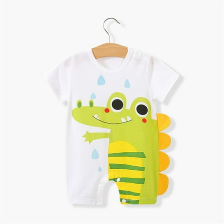 NIUREDLTD Baby Girls Cartoon Dinosaur Print Summer Short Sleeve Romper Jumpsuit Clothes
NIUREDLTD Baby Girls Cartoon Dinosaur Print Summer Short Sleeve Romper Jumpsuit Clothes