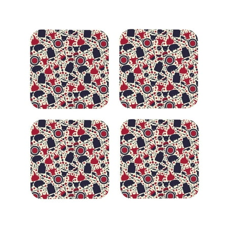 Tideii Barbeque1 for Leather Coasters 4 Pieces Anti-fouling and Anti-scalding Decorative Coasters Suitable for Restaurants Kitchens Coffee Shops-Square
Tideii Barbeque1 for Leather Coasters 4 Pieces Anti-fouling and Anti-scalding Decorative Coasters Suitable for Restaurants Kitchens Coffee Shops-Square
