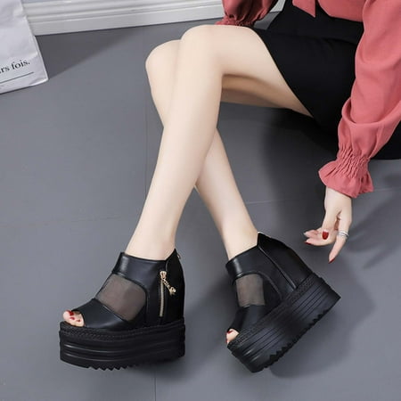Womens Spring Trends!AXXD Womens Slippers Fishmouth Sandals Breathable Thick-soled Mesh Shoes Roman Shoes For Regular&Big Women New Arrival Size 8
Womens Spring Trends!AXXD Womens Slippers Fishmouth Sandals Breathable Thick-soled Mesh Shoes Roman Shoes For Regular&Big Women New Arrival Size 8