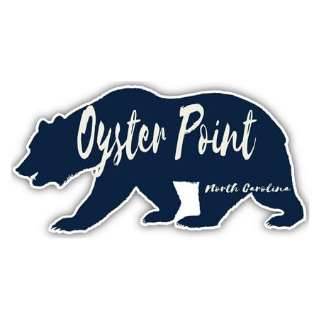Oyster Point North Carolina Souvenir 3x1.5-Inch Fridge Magnet Bear Design
