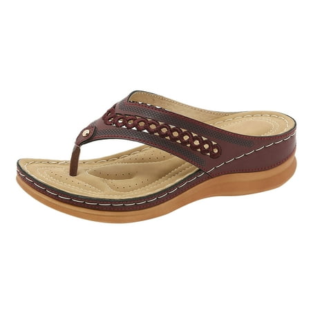 Fsqjgq Summer Sandals Women Walking Sandals Women Sandals Fashion Summer New Pattern Roman Sandals Flip Flops Comfortable Wedge Casual Shoes Size 37 Clear
Fsqjgq Summer Sandals Women Walking Sandals Women Sandals Fashion Summer New Pattern Roman Sandals Flip Flops Comfortable Wedge Casual Shoes Size 37 Clear