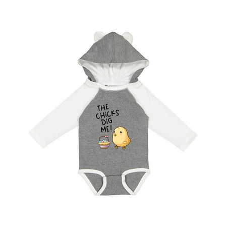 Inktastic The Chicks Dig Me Easter Baby Chick with Basket and Eggs Gift Baby Boy or Baby Girl Long Sleeve Bodysuit
Inktastic The Chicks Dig Me Easter Baby Chick with Basket and Eggs Gift Baby Boy or Baby Girl Long Sleeve Bodysuit
