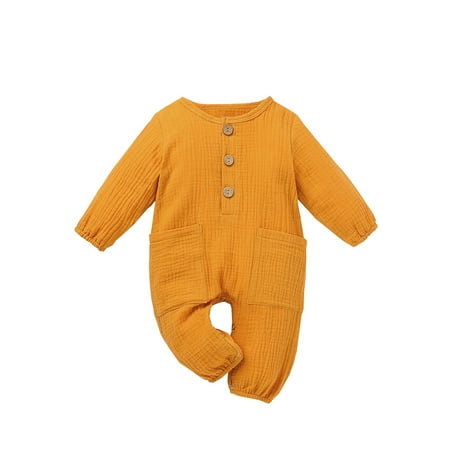 Baby Boy Girl Linen Cotton Romper Jumpsuit with Pockets Clothes Outfits For 0-3 Months
Baby Boy Girl Linen Cotton Romper Jumpsuit with Pockets Clothes Outfits For 0-3 Months