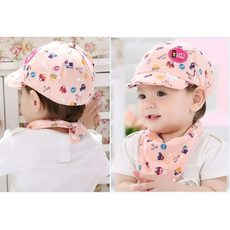 Relanfenk Baby Hats Kid Boy Girl Kid Toddler Little Car Baseball Beret Cap Pink Hat