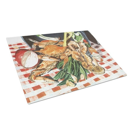 Carolines Treasures 8537LCB Crab Boil Glass Cutting Board Large 12H x 16W multicolor
Carolines Treasures 8537LCB Crab Boil Glass Cutting Board Large 12H x 16W multicolor