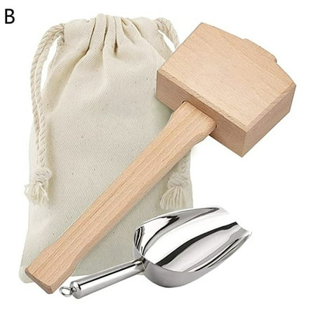 BONYOUN Ice Crushing Hammer 1 Set Eco-friendly Food Grade Great Wooden Ice Hammer with Bag Set Wine Ice Crusher
BONYOUN Ice Crushing Hammer 1 Set Eco-friendly Food Grade Great Wooden Ice Hammer with Bag Set Wine Ice Crusher