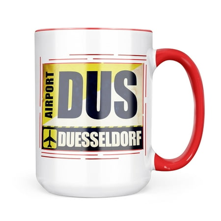 Neonblond Airportcode DUS Duesseldorf Mug gift for Coffee Tea lovers