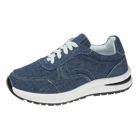Krdevn Running Shoes for Women Casual Patchwork Denim Solid Color Large Size Flat Bottom Thick Bottom Lace Up Sports Casual Shoes -Blue 42
Krdevn Running Shoes for Women Casual Patchwork Denim Solid Color Large Size Flat Bottom Thick Bottom Lace Up Sports Casual Shoes -Blue 42