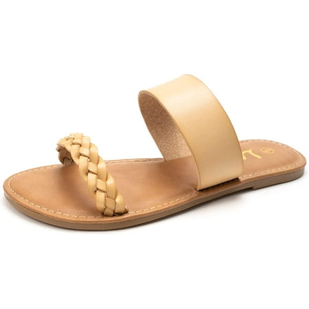 Women s Braided Slide Sandals Open Toe Two Strap Slip On Flat Sandals Casual Summer Shoes
Women s Braided Slide Sandals Open Toe Two Strap Slip On Flat Sandals Casual Summer Shoes