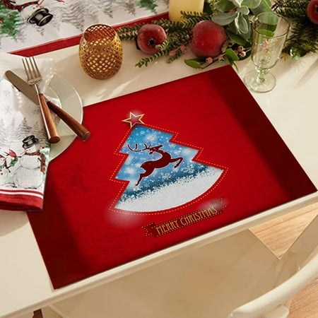 hanxiulin waterproof red christmas placemats for dining table 32 x 21 cm seasonal winter xmas snowflakes holiday washable table mats
hanxiulin waterproof red christmas placemats for dining table 32 x 21 cm seasonal winter xmas snowflakes holiday washable table mats