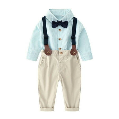 THE WILD Casual Pretty Toddler Baby Boys Gentleman Bow Tie Solid T-Shirt Tops+Suspender Pants Outfits
THE WILD Casual Pretty Toddler Baby Boys Gentleman Bow Tie Solid T-Shirt Tops+Suspender Pants Outfits