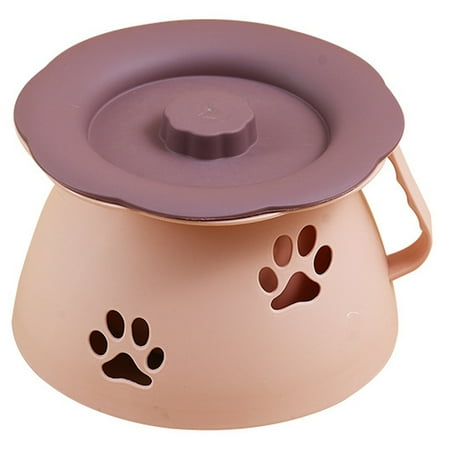 1pc Household Spittoon Plastic Chamber Pot Simple Spittoon with Lid Handle