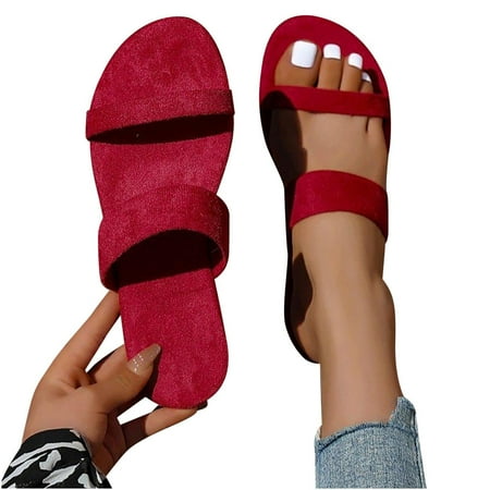 YanHoo Women s Slide Sandals Open Toe Two Strap Slip On Flat Sandals Casual Summer Shoes
YanHoo Women s Slide Sandals Open Toe Two Strap Slip On Flat Sandals Casual Summer Shoes