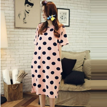 Wmtop Plus Size Women Nightgowns Letter Print Cotton Summer Long Dress Short Sleeve Sleepwear
Wmtop Plus Size Women Nightgowns Letter Print Cotton Summer Long Dress Short Sleeve Sleepwear