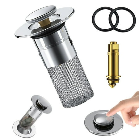 Uclet Saving Bathroom Products Bathroom Accessory Set 2 Pack Bathroom Sink Stopper Hair Catcher Up Sink Drain Filter with Removable Stainless Filter Basket Hair Catcher for US Bathroom Sink Sto
Uclet Saving Bathroom Products Bathroom Accessory Set 2 Pack Bathroom Sink Stopper Hair Catcher Up Sink Drain Filter with Removable Stainless Filter Basket Hair Catcher for US Bathroom Sink Sto